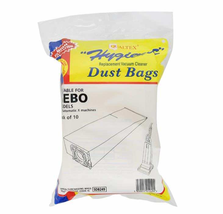 Paper Bags Sebo X 10 with Plastic Collar